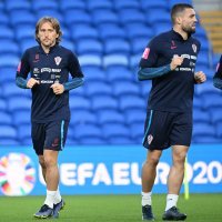 Trening hrvatske nogometne reprezentacije uoči utakmice protiv Walesa