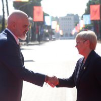 Edi Rama i Nataša Pirc Musar