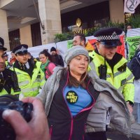 Greta Thunberg privedena u Londonu