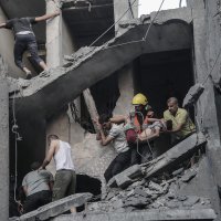 Posljedice bombardiranja u južnom dijelu Pojasa Gaze