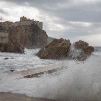 Olujno jugo u Dubrovniku