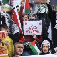 Skup podrške Palestini ispred Gradske vijećnice u Sarajevu