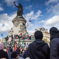 Prosvjed podrške Palestini u Parizu
