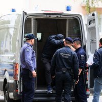 Privođenje navijača na Općinski sud u Velikoj Gorici