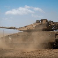 Izraelska Merkava na borbenom položaju