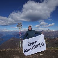 Srđan Valjarević na vrhu Monte San Primo