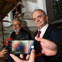 Branimir Glavaš na izlasku iz suda