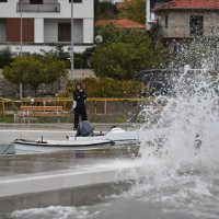 Poplavljene prometnice Trogira i Čiova