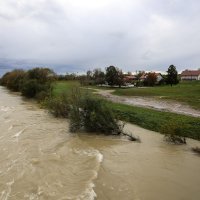 Zagreb: Nabujala Sava kod Podsusedskog mosta nosi naplavine