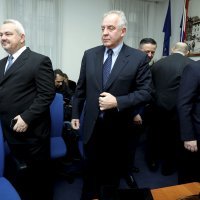 Mladen Barišić, Ratko Macek, Ivo Sanader, odvjetik Vladimir Teresak (2)