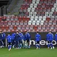 Dinamov trening u Plzenu uoči utakmice protiv Viktorije