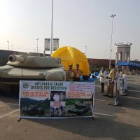 Inflatechov štand na jednom od bliskoistočnih sajmova vojne tehnike