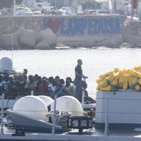 Migranti na Lampedusi