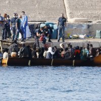 Migranti na Lampedusi