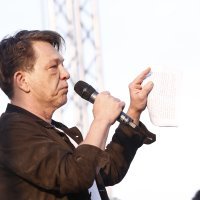 Dragan Bjelogrlić na prosvjedu u Beogradu