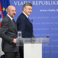 Izjave za medije predsjednika Vlade Andreja Plenkovića i predsjednika Europskog vijeća Charlesa Michela