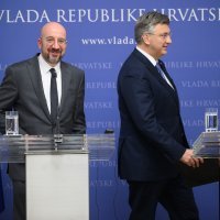 Izjave za medije predsjednika Vlade Andreja Plenkovića i predsjednika Europskog vijeća Charlesa Michela