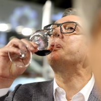 Aleksandar Vučić, Jakov Milatović i Dimitar Kovačevski na sajmu Vinska vizija otvorenog Balkana