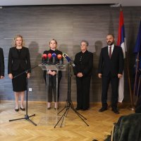 Predstavnici Srba dali izjavu za medije povodom Dana sjećanja