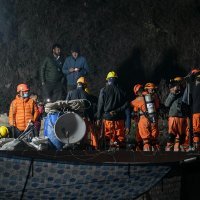 Spašavanje radnika iz urušenog tunela u Indiji