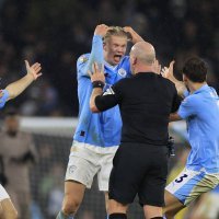 Manchester City - Tottenham, Haaland napad na suca, 3.12.2023.