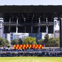 Pripremni radovi za festival Ultra na stadionu Park mladeži
