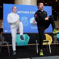 Mario Mlinarić i Dubravka Šuica u aktivnoj stanci na konferenciji o demografiji