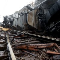 Prevrnuti vlak kod Rijeke