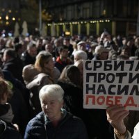 Završni predizborni skup 'Srbije protiv nasilja' u Beogradu