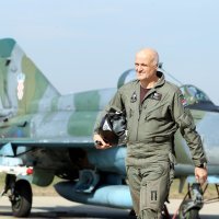 Ivan Selak i MiG-21 HRZ-a na Plesu 2014. godine