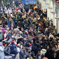 Gužve na stanici za La Manche