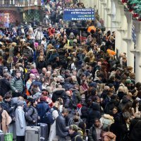 Gužve na stanici za La Manche