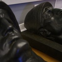 Pripreme za otvorenje retrospektive Ivana Meštrovića u Klovićevim dvorima