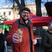 Peđa Grbin na blagdanskom druženju u Puli