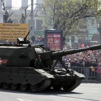 Premijera 2S35 Koalicije-SV tijekom parade na Crvenom trgu