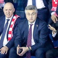 Plenković na utakmici