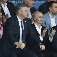 Plenković na utakmici