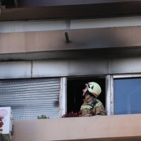 Požar u zgradi na Mertojaku