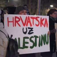 Zagreb: Inicijativa za slobodnu Palestinu održala je skup "Život, sloboda, pravda - marš za Palestinu”