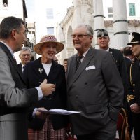 Kraljica Margareta II i princ Henrik u obilasku Peristila 2014.