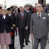 Kraljica Margareta II i princ Henrik u obilasku Peristila 2014.