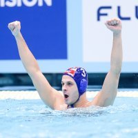 Slavlje hrvatskih vaterpolista nakon plasmana u finale Europskog prvenstva