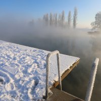 Karlovac uz rijeku Koranu na hladnih -11 stupnjeva