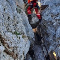 Spašavanje psa iz kanjona rijeke Čikole