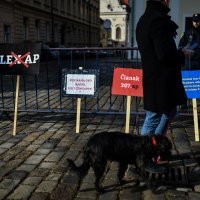 Prosvjed novinara u Zagrebu