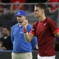 Duje Ajdukovic - Zizou Bergs, Davis Cup, 4.2.2024.