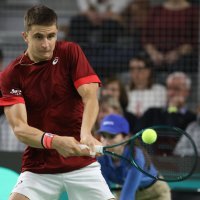 Duje Ajdukovic - Zizou Bergs, Davis Cup, 4.2.2024.