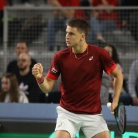 Duje Ajdukovic - Zizou Bergs, Davis Cup, 4.2.2024.