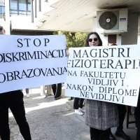 Prosvjed fizioterapeuta ispred Ministarstva zdravstva