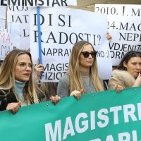 Prosvjed fizioterapeuta ispred Ministarstva zdravstva